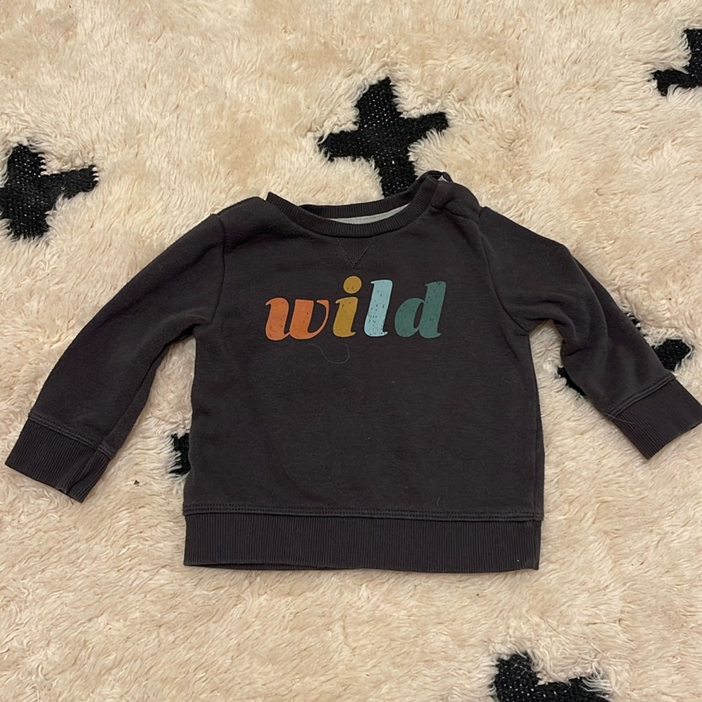 Little Co. “Wild” sweatshirt size 9 months